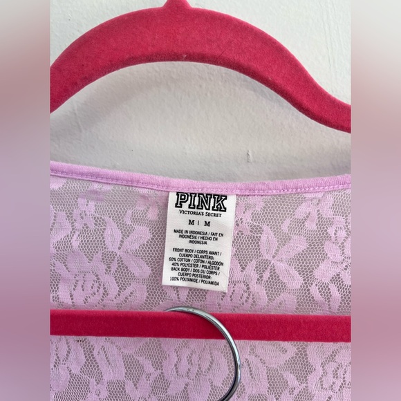 VICTORIA’S SECRET Bundle Of Two Lace Cropped T-Shirts - Picture 3 of 3